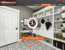 Tablet Screenshot of homewood-homes.com